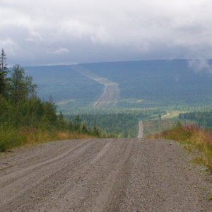 Дорога вдоль газопровода "Сияние Севера"