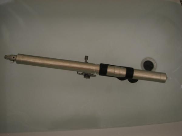 дюралевое ружье для подводной охоты
твердый анод  
внутренний диаметр ресивера 35 мм
наружный 38 мм
в местах проточки 37,3 мм
Рукоятка как на всех мои