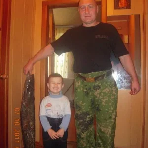 С сыном