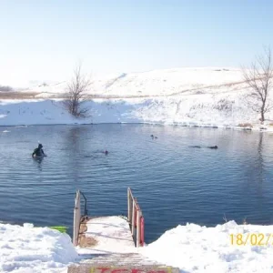 сероводородное озеро, кастровая воронка.. глубина 17, 5 метра