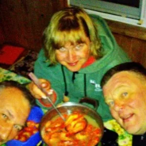 Этих королевских креветок наловил лично Ржывый, головыми руками, ночью.