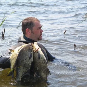 река Сазанка, лещи