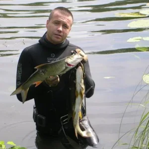 на р. Проня за жерехом