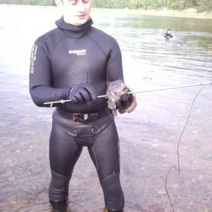 Зубатка белого моря с глубины 15 метров