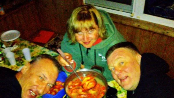 Этих королевских креветок наловил лично Ржывый, головыми руками, ночью.