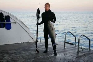 Голубой каранкс. На одном теплом море. Июль 2015