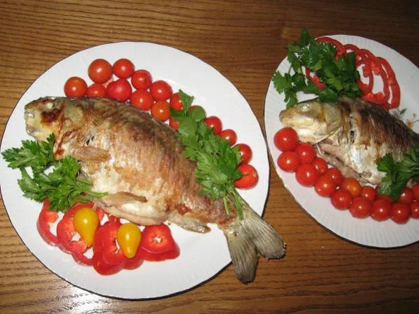 Карп запечённый
