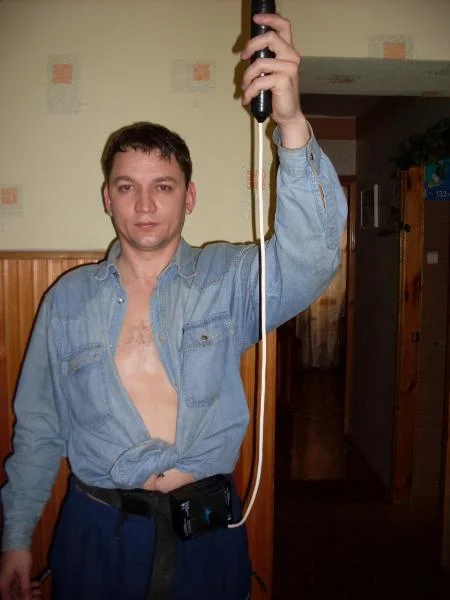 крепление на поясе аккума