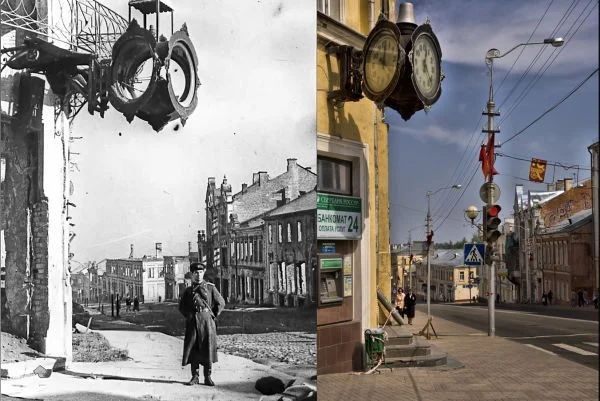 Легендарные "ЧАСЫ" на улице Ленина, здесь раньше назначали свидания все влюблённые пары