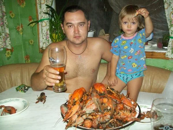 Маша:"а папе ни одного хвостика не досталось".