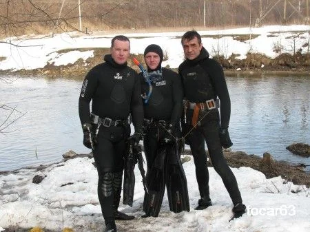 Перед заплывом.