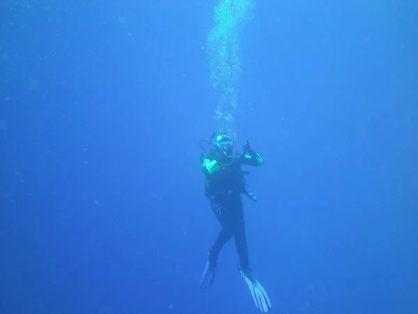 Первое погружение Deep на 35 м.