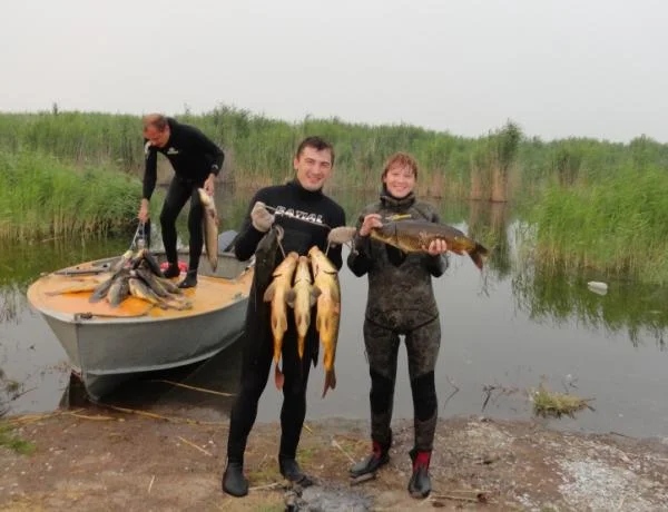 совместный заплыв